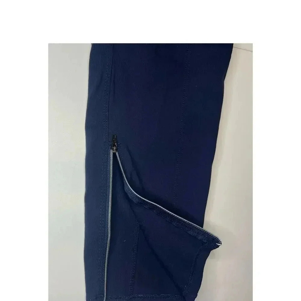 Athleta Leggings w/ Zippers in Navy Blue - Women's Extra Small - Picture 5 of 6